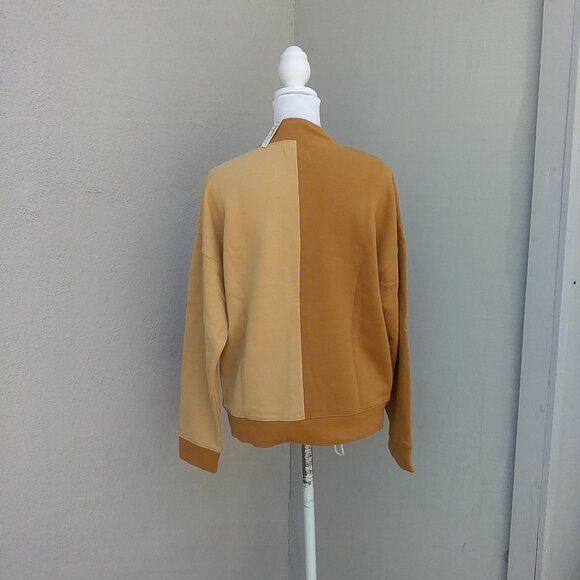 NEW Madewell Top Women's Size Small Knit Two-Tone Knit Purdue Gold HOST PICK - Picture 7 of 9